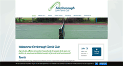 Desktop Screenshot of farnboroughtennis.co.uk